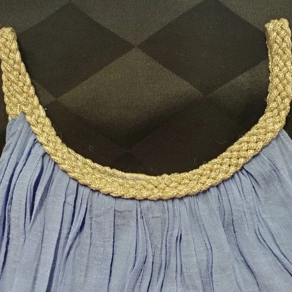 ⭐️Sand & Spirit Periwinkle Braided
Metallic Sundress, Excellent Condition,Size M - Picture 6 of 16